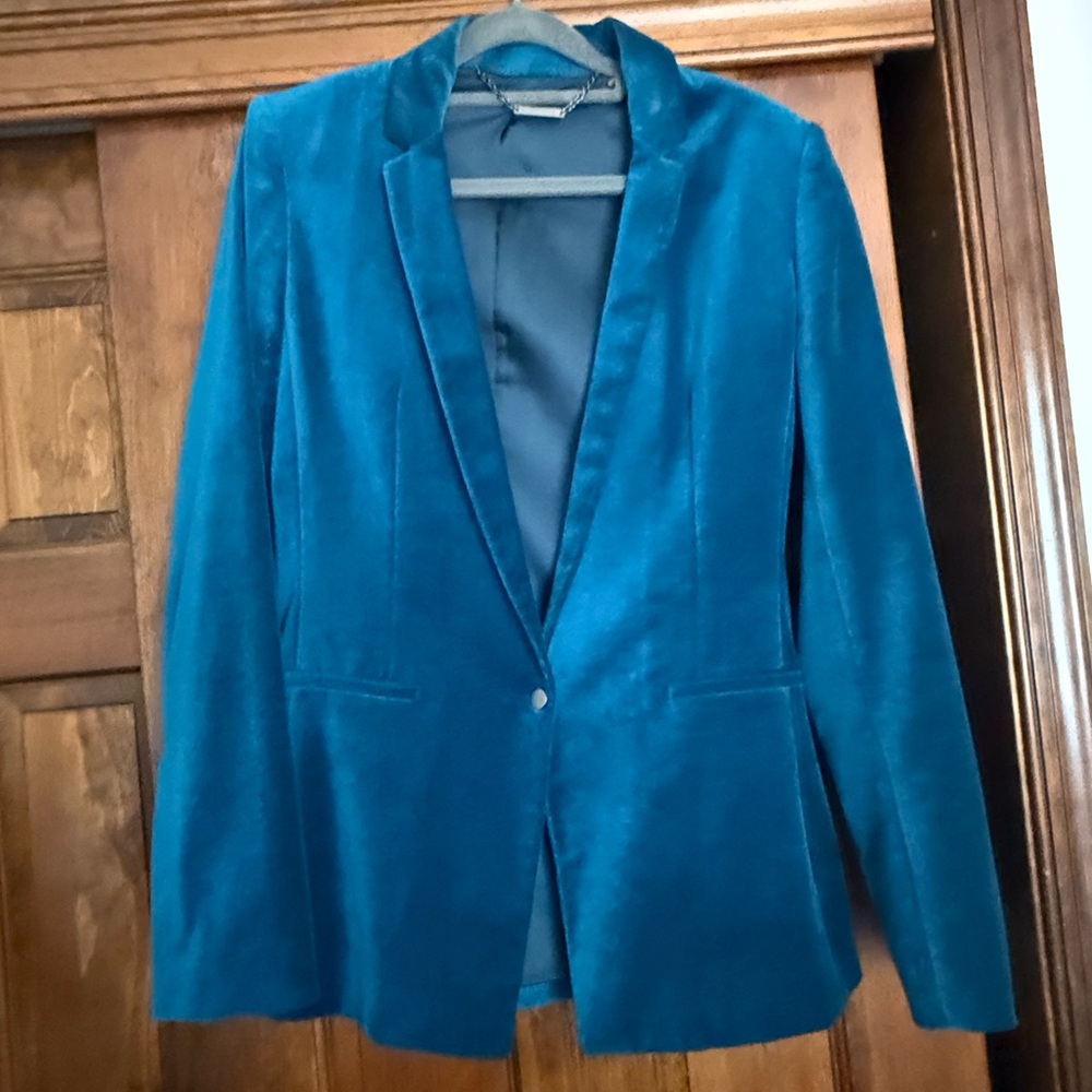 Elie Tahari Vibrant Teal Blazer